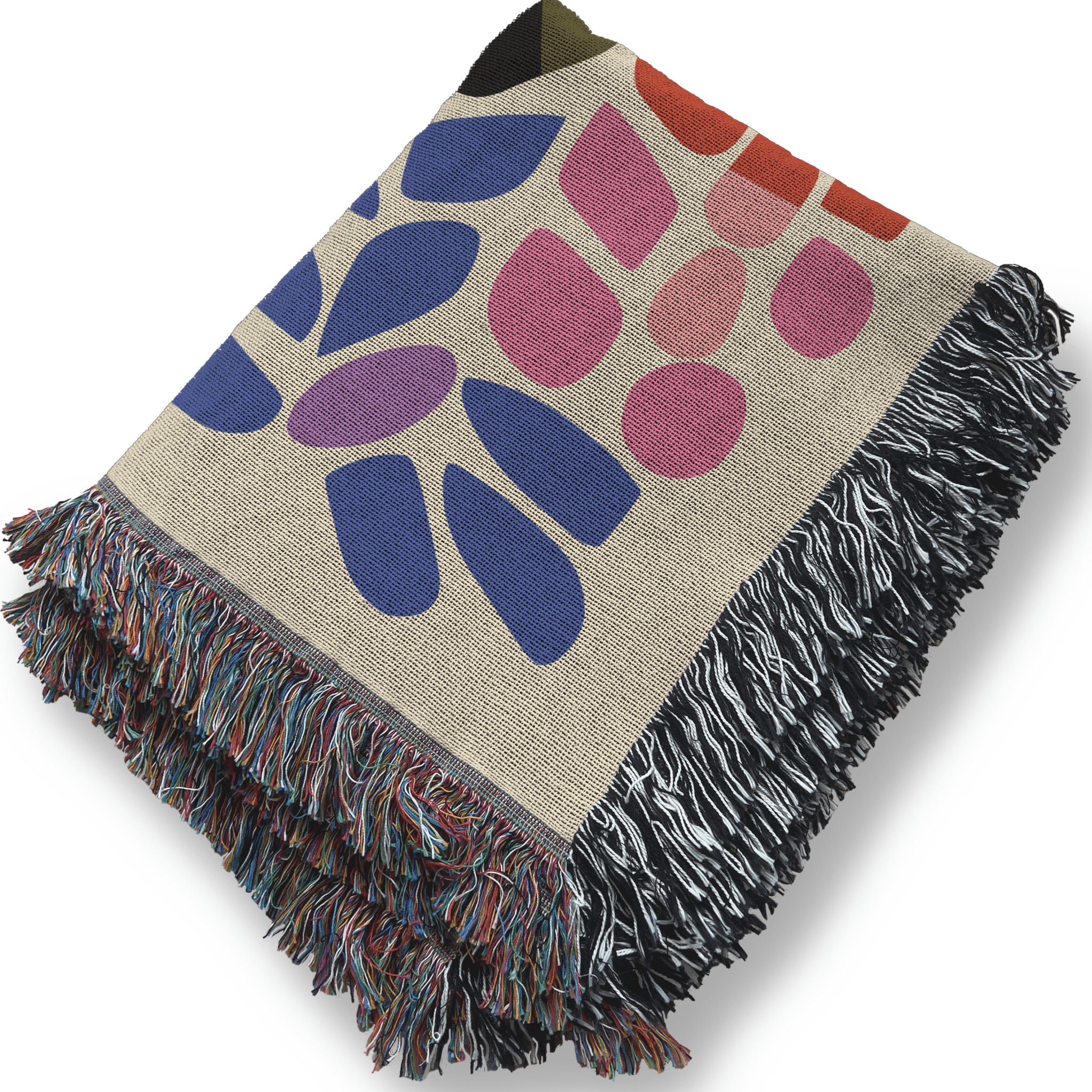 Abstract Rainbow Woven Blanket - Ceelily Inspire