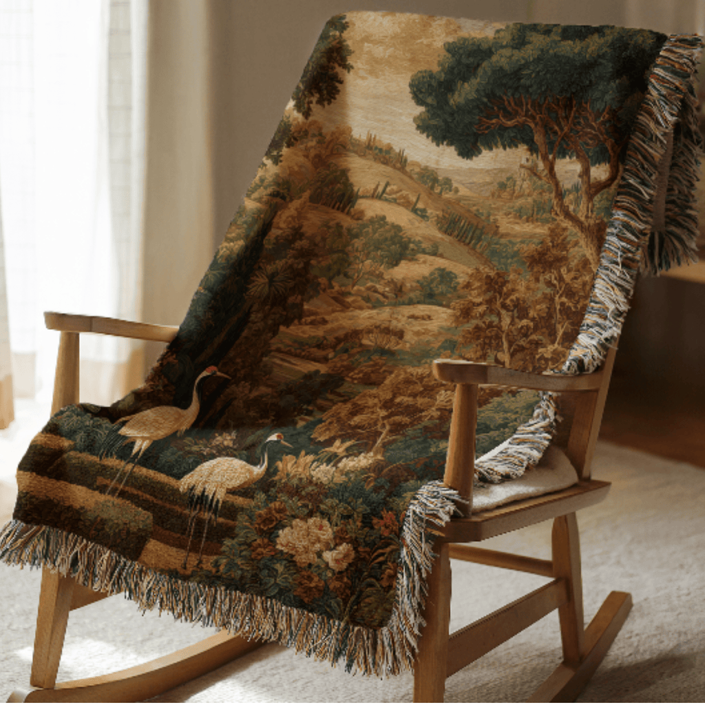 Art Nouveau Woven Blanket - Ceelily Inspire