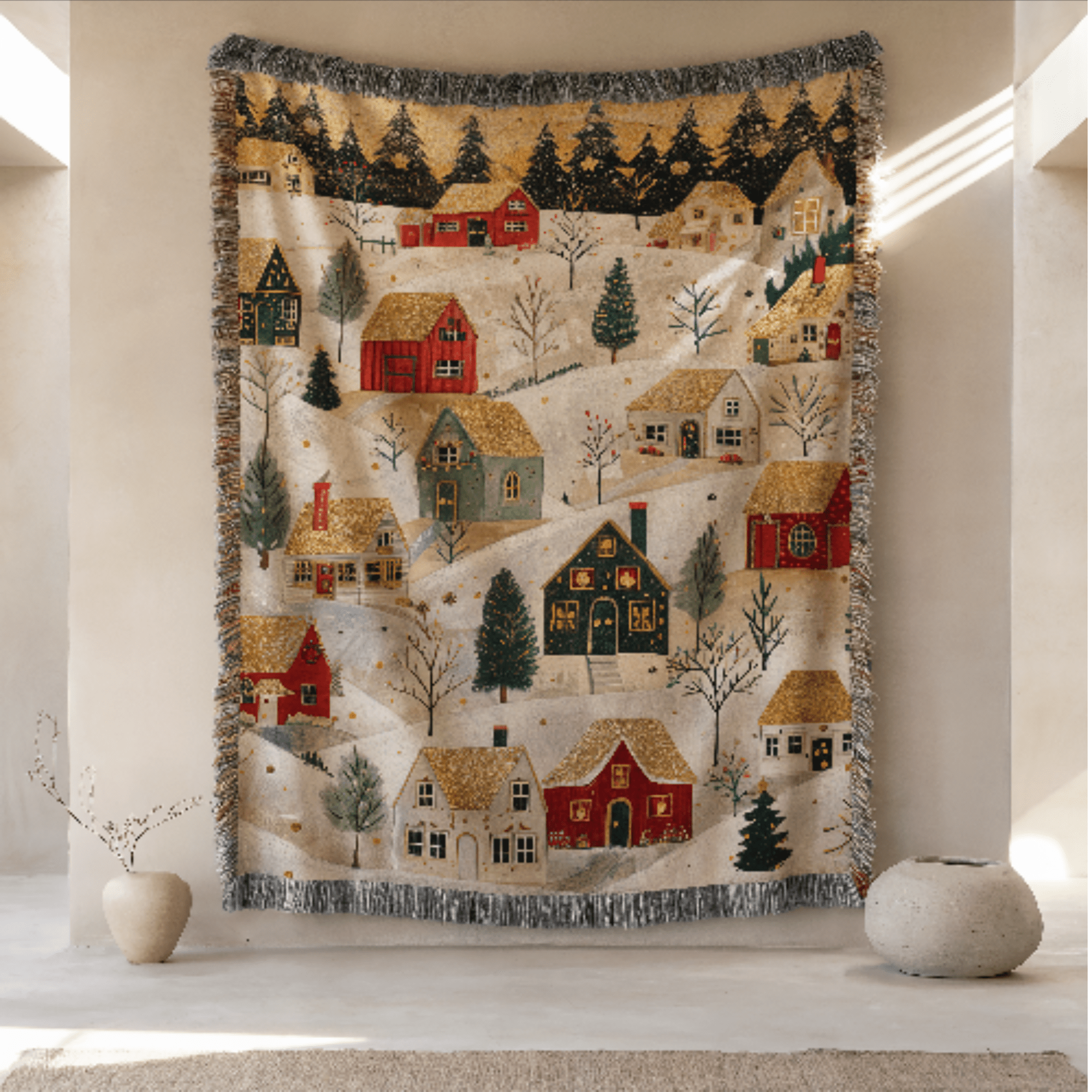 Christmas Woven Blanket - Ceelily Inspire
