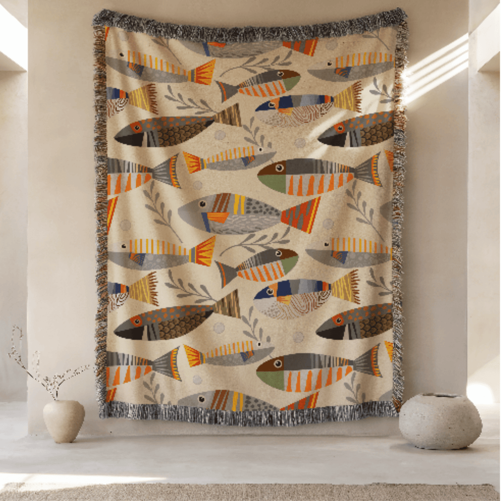 Fish Woven Blanket - Ceelily Inspire