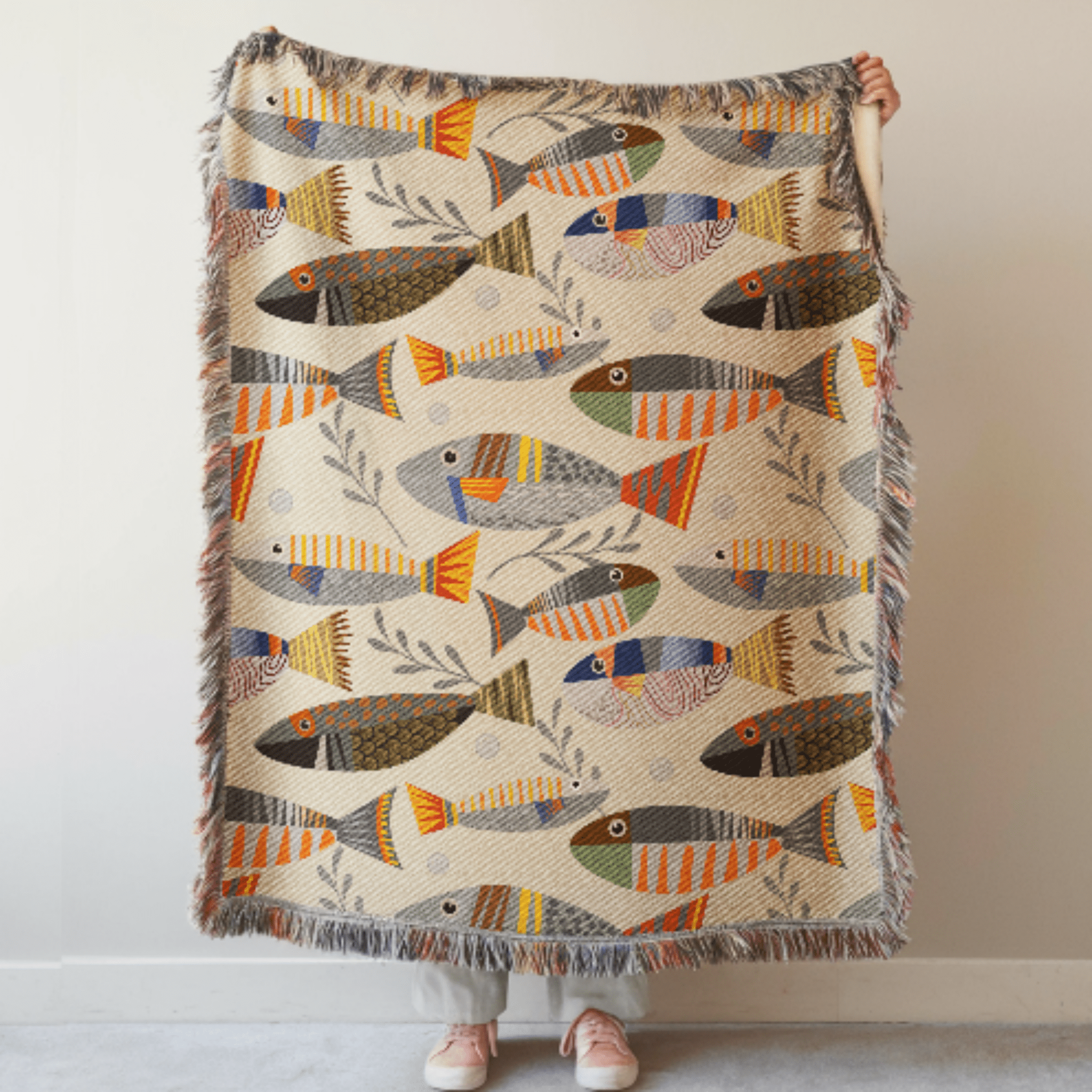 Fish Woven Blanket - Ceelily Inspire