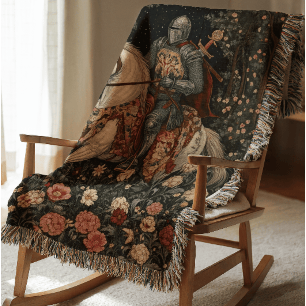 Medieval Knight Woven Blanket - Ceelily Inspire