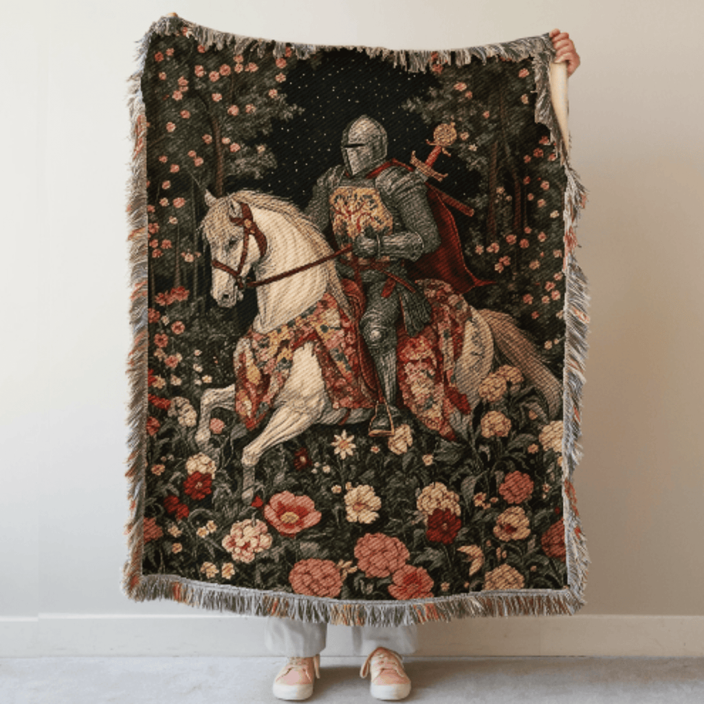 Medieval Knight Woven Blanket - Ceelily Inspire