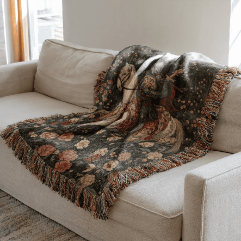 Medieval Knight Woven Blanket - Ceelily Inspire