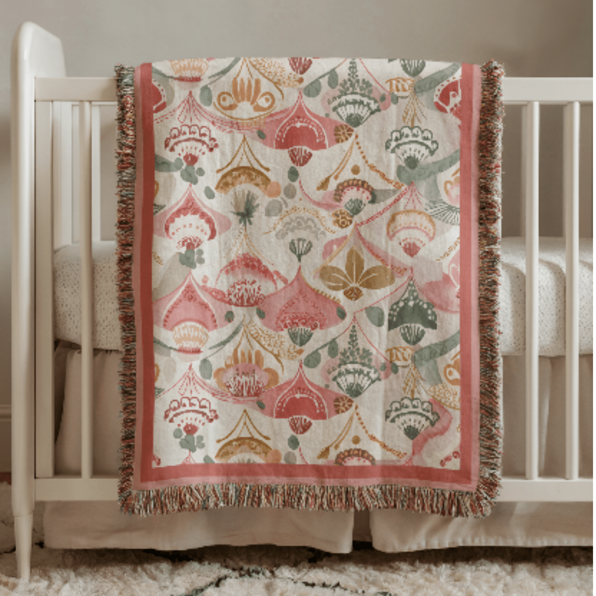 Pink Boho Woven Blanket - Ceelily Inspire