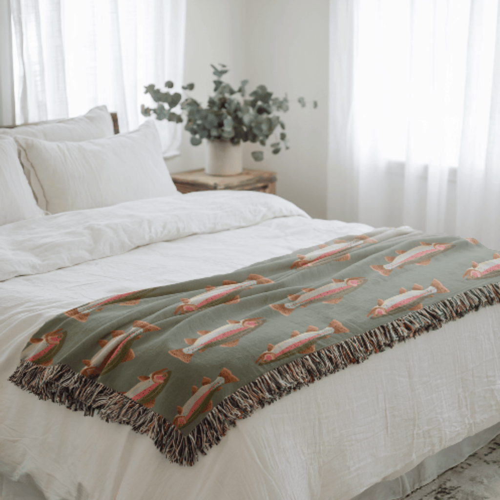 Trout Woven Blanket - Ceelily Inspire