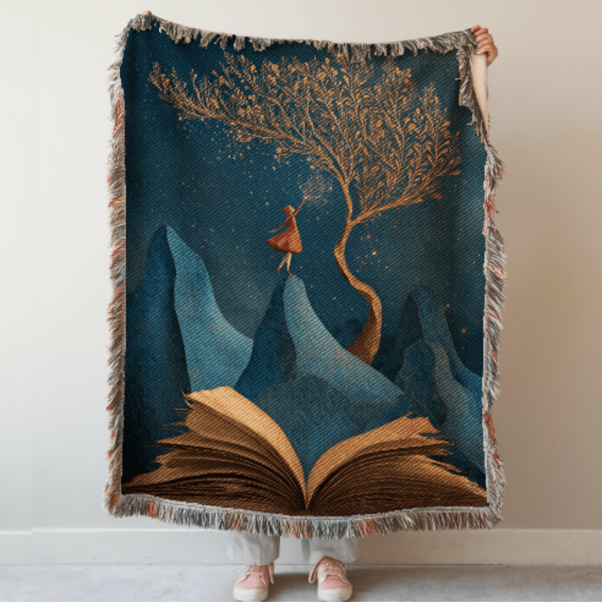 Whimsical Book Woven Blanket - Ceelily Inspire